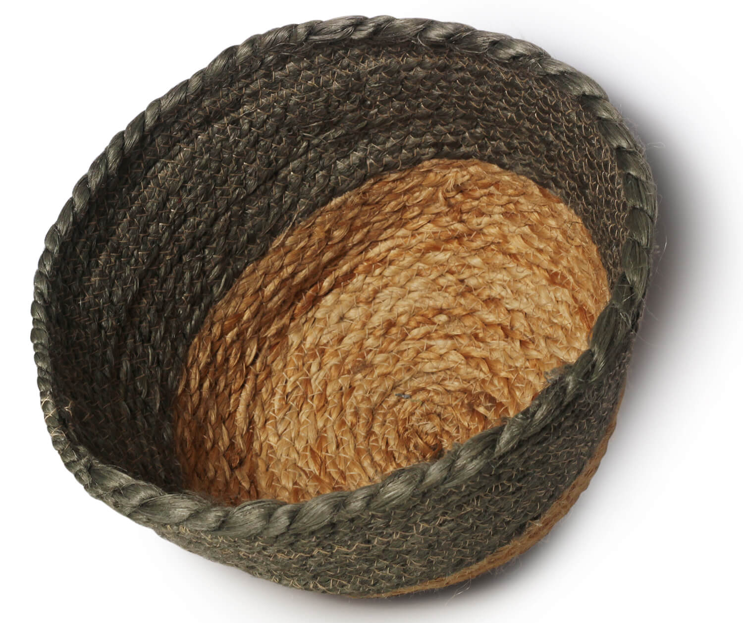 ArtistryBazaar Jute Storage Basket,  Basket Living Room, Soft Cotton Rope Basket ,Stuffed Animal Toy Basket Organizer Bins, Woven Basket.